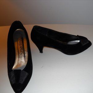 Black Velvet Dress Heels